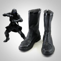 Vedio Game Biohazard Vector Cosplay Costume Shoes Black Handmade Boots