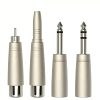 [LOD TTDXS 540] Audio Jack Adapter 6.35mm TS/TRS 1/4 Male(Female) Plug RCA To XLR