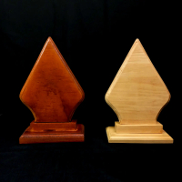 plakat kayu polos/piagam kayu/vandel kayu/trophy/medali