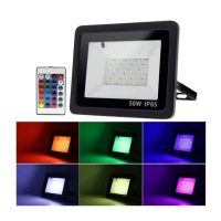 LED sport light 3000K outdoor IP67 Weather proof 50WATT  led sport light mix colour RGB READY STOCK