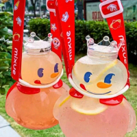 Botol Minum Mixue Viral Tumbler Snow King Bahan Plastik 700 ML