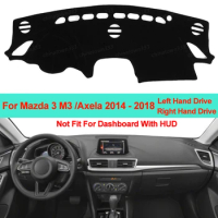 Car Inner Dashboard Cover Dash Mat Carpet Cushion Sun Shade For Mazda 3 Mazda3 M3 Axela BM 2014 2015 2016 2017 2018 LHD RHD
