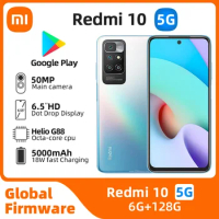 Xiaomi Redmi 10 5G Android 6.5 inch RAM 6GB ROM 128GB MediaTek Helio G88 used phone