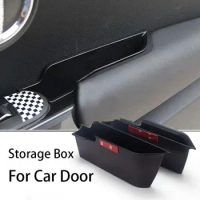 For Mini Cooper F56 F55 Storage Box For Car Door Handle Support Front And Rear Hold Phone Key Seat Organizer Box Car Accessorie