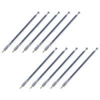 10X Replacement 49Cm 19.3Inch 6 Sections Telescopic Antenna Aerial For Radio TV