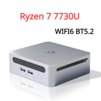 SZBOX Ryzen 7 7730U MINI PC 2* DDR4 3200MHz 16GB 512GB NVMe SSD WIFI6 BT5.2 Desktop MINI PC Gamer Computer