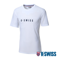 K-SWISS Active Tee涼感排汗T恤-男-白