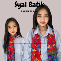 RIMBA - Syal Batik Leher Wanita Pria Scarf Dasi Ospek Bahan Prada Premium / Oleh Oleh Unik Khas Indo