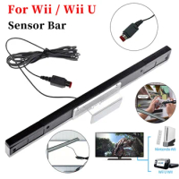100% Newest Remote Wired Infrared Receiver For Wii IR Signal Ray Wave Sensor Bar For Nintendo Wireless Controller Game Console