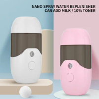 50ML Mini Facial Steamer Humidifier Water Milk Nano Mist Sprayer Beauty Machine Skin Moisturizing Hydrating Nano Spray Hydrator