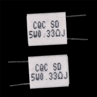 Perintang Simen, 10pcs, 5W, 0.33Ohm, Perintang Seramik Bukan Induk, BPR56 / CQC