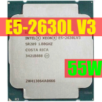 E5-2630LV3 Original In Xeon OEM รุ่น E5 2630LV3 CPU 8-Cores 1.80GHZ 20MB 22nm LGA2011-3 V3โปรเซสเซอร์ LGA2011-3
