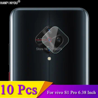 10 Pcs/Lot For vivo S1 Pro 6.38" Anti-Scratch Clear Rear Camera Lens Protective Protector Cover Soft Tempered Glass Film Guard