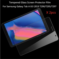 0.3mm 9H 2pcs Tempered Glass Screen Protector For Samsung Galaxy Tab A 8.0 2019 T290 T295 T297 SM-T290 SM-T295 Tablet Glass Film