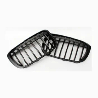 1pair Front matte black Kidney Racing Grille Grill For 2016-2018 BMW X1 F48 F49