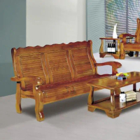 【obis】南洋檜木實木三人椅/實木椅/客廳沙發