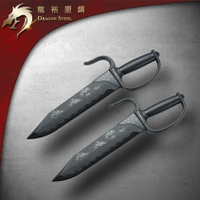 ~廣隆~龍裕塑鋼 新型八斬刀一對價格-Dragon Steel詠春雙刀 蝴蝶雙刀 電影師父同款 Cosplay 武術刀