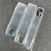 透明塑料毛筆油畫水粉水彩收納盒33/27.5厘米長畫筆盒學生初學書法繪畫國畫收納細長物件用盒