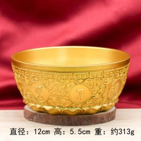 純銅日進斗金銅錢缸聚財黃銅米缸招財進寶銅缸轉聚寶盆擺件銅碗