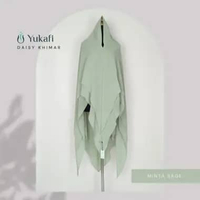 Yukafi - DAISY KHIMAR Hijab Istan Syari Premium Jilbab Pesta Pengajian Haji Umroh Ceruty 2 Layer Jum