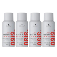 【Schwarzkopf 施華蔻】OSIS+ 定型系列 黑炫風/黑旋風 3號特強定型噴霧 100ml 4入組(國際航空版)