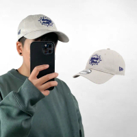 【NEW ERA】棒球帽 MLB 灰 藍 920帽型 可調式帽圍 LAD 洛杉磯道奇 老帽 帽子(NE13956994)