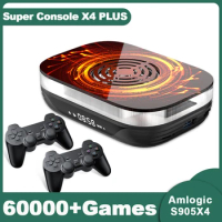 Super Console X4 Plus Plug and Play Retro Game Console with 60000 Games for MAME/ARCADE/Sega Saturn/DC 4K/8K Android 11 TV Box
