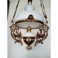 lampu gantung kerek jawa ukuran 28cm lampu gantung betawi kuno Bronz