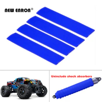 4Pcs For RC CAR Traxxas 1/5 X-MAXX 6S XMAXX 8S RC High Elasticity Shock Absorbers Covers Damper Dirt Dust Resist Guard Cover