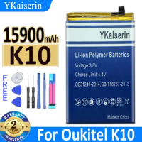 YKaiserin for Oukitel K10 K 10 15900mAh Mobile Phone Batteries Battery + Free Tools