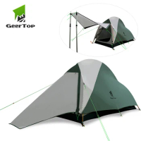 GEERTOP Ultralight Camping Tent 1 Person 3-4 Season Lightweight Waterproof Tents Easy Setup Free Standing Dome Tent for Outdoor