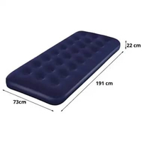 SKY - Tokokolam89 Kasur Angin single Air Bed Matras Kamar Anti Kempes,Berkualitas + POMPA Single Tan