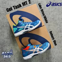 Sepatu Voli / Badminton Asics Gel Task MT2 Volly Volley - Biru 44,5