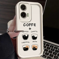 Sarung Lembut, untuk Motorola Moto G35 5G, Ciri-ciri masa kopi, Perlindungan Jatuh, Kalis Kejutan, D