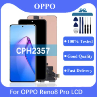 Original AMOLED For Oppo Reno8 Pro lcd Touch Screen Digitizer Assembly For Reno8 Pro CPH2357 LCD Display replacement