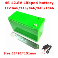 12V 7Ah 12.8v 10AH 9AH 8AH 6AH 5ah lifepo4 12v battery power supply portable battery for power bank 100w toy led car Audio