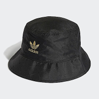 Adidas Bucket Hat [H09036] 男女 漁夫帽 運動 休閒 電繡 經典 遮陽帽 愛迪達 黑金