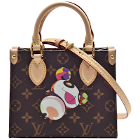 LV M13668 村上隆熊貓經典OnTheGo BB Monogram帆布手提/斜背包(迷你)