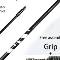 New Golf Clubs Shaft FJ-VU TR Black Flex 5/6/7 R/SR/S/X Graphite Shaft Driver and Wood Shafts Free Assembly Sleeve and Grip