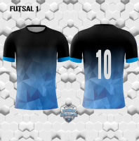 kaos pria baju jersey futsal 1 gratis cetak logo team atau nama sendiri