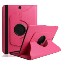 Cover for Samsung Tab S2 8.0inch Case for Galaxy Tab S2 8.0 SM-T710 T715 T713 360 Rotating Stand Pu Leather Tablet Cases Glass