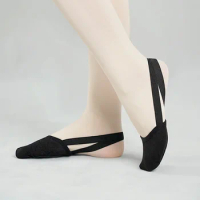 Women's Half Sole Ballet Shoes Casual Elastic Band Dance Shoes Rhythmic Gymnastics Lightweight Comfortable Shoes