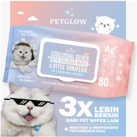 Petglow Keto Collagen Pet Wipes Tisu Basah Kucing Anjing