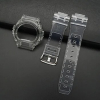 2 IN1/Lot Watch Band Strap DW-6900/DW-6600 Cover Bezel Frame DW6600 DW6900 Protective Case Bracelet Wrist Watchband