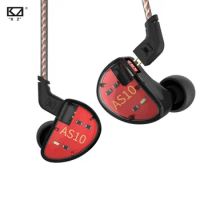 KZ AS10 5BA Driver In Ear Monitor Earphone HIFI Wired Earbuds Headset Music Gaming Headphone KZ ZS10 Pro KZ BA10 AS10 ZSN Pro