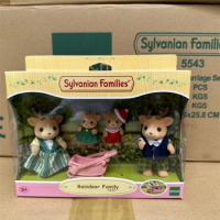 Genuine Sylvanian Families forest blind bag doll clothes Villa capsule toy furniture elk family