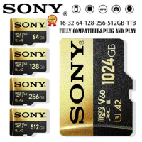 SONY Micro SD Memory Card Class 10 1TB 512GB 256GB 128GB 64GB 32GB Micro SD TF Flash Card 32 64 128 GB MicroSD for Phone Camera