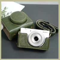 Portable PU Leather Case camera bag For Sony ZV1II ZV-1II ZV1M2 ZV1F ZVProtective Cover shell with Shoulder Strap