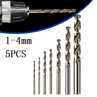 5pcs HSS M35 Cobalt Drill Bit 1mm 1.5mm 2mm 2.5mm 3mm For High Tensile Steels Metal Wood Hole Cutter Power Tools