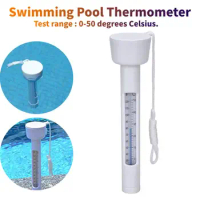 Portable Digital Swimming Pool Floating Thermometer Outdoor Hot Spring Floating Thermometers Test Range: 0-50 Degrees Celsius.